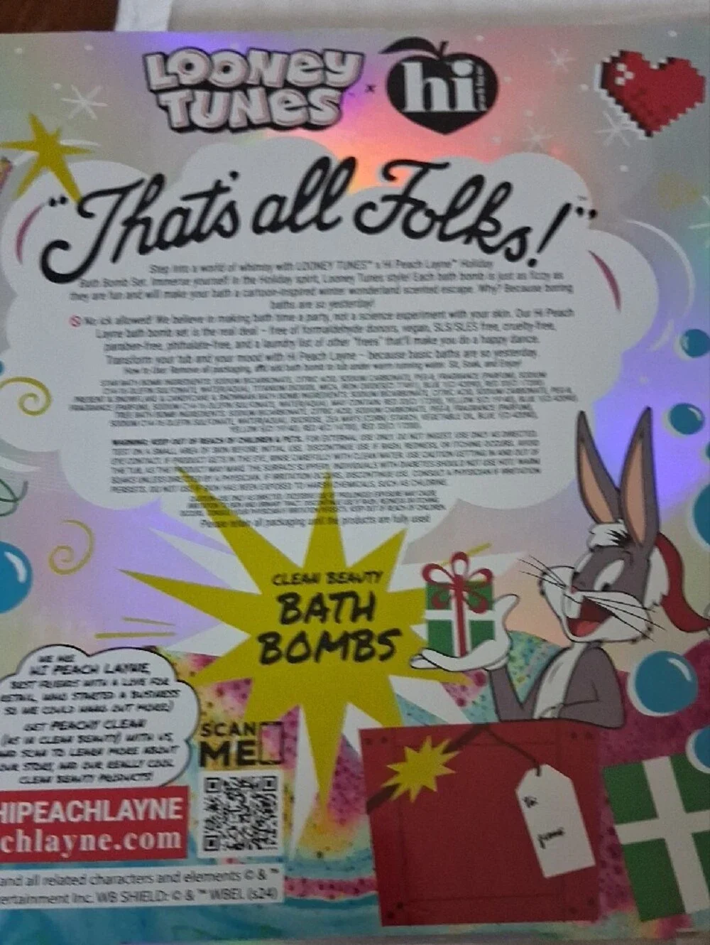Looney Tunes Holiday Bath Bomb Gift Set - Multicolor
